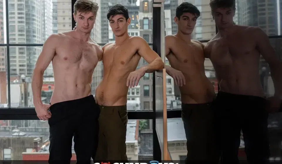 Aiden Ward & Gage Palmer With A Primal Bang Fest On CockyBoys Gay Porn