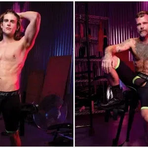 Des Irez Gets Dangerously Close With Stepdad Reese Rideout Greg Hollywood Demolishes Kyle Michaels's Hole In Playthings Gay Porn