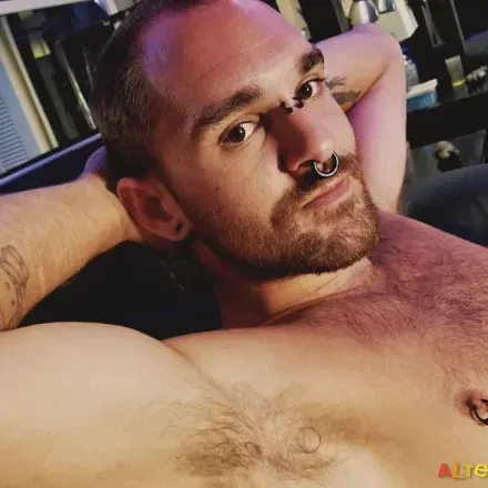 Hairy & Pierced Stud Jerks Off At Alternadudes Gay Porn