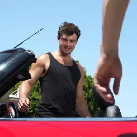 Kane Fox, Eddie Patrick, & Mike Monroe In Falcons Joyride Gay Porn