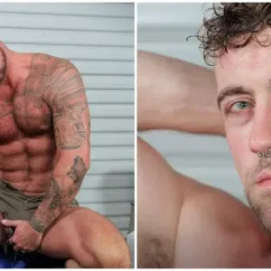 Michael Roman And Jay Austin Get Wild In A Dirty Garage Gay Porn