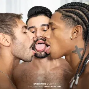 NakedSword & VoyR Surprise Gooners With An Interracial Threesome Gay Porn