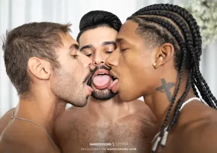 NakedSword & VoyR Surprise Gooners With An Interracial Threesome Gay Porn
