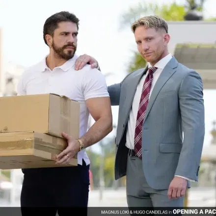 Opening A Package: Hugo Candelas & Magnus Loki At MenAtPlay Gay Porn