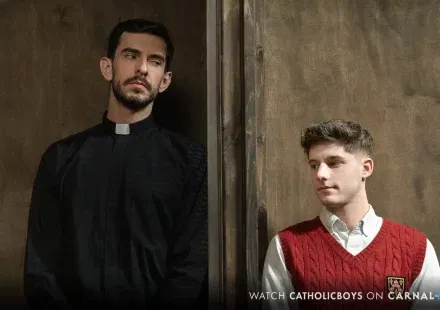 Reverend Guy Spencer Fills Dex Devall Guy Spencer With Holy Seed Gay Porn