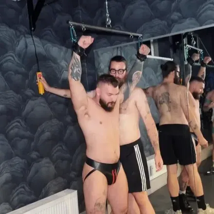 Sir Joshua Trains Kinkoer & Axel Abysse For Deep-Throating Gay Porn