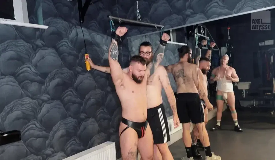 Sir Joshua Trains Kinkoer & Axel Abysse For Deep-Throating Gay Porn