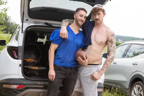 Tailgate Cum Fiesta: Adam Banks & Evan Jordie Gay Porn 4 Tailgate Cum Fiesta: Adam Banks & Evan Jordie Gay Porn 4