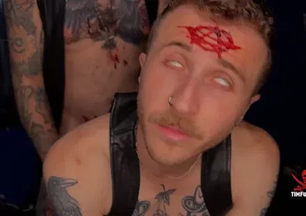 Tatted Fag & Jackson Fader Have Sex In The Name Of Satan Gay Porn