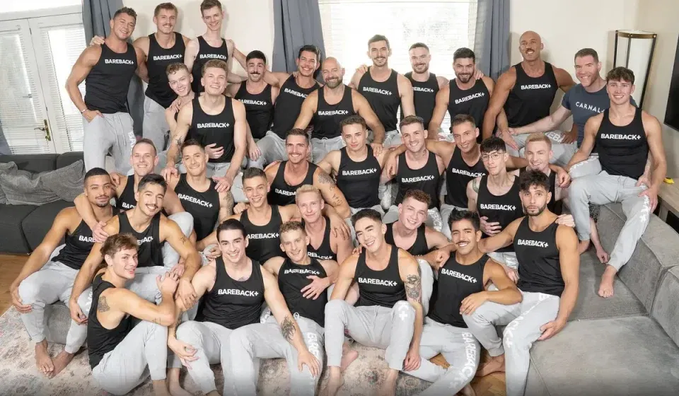 20+ Men Orgy With Gay Porn Super Stars Gay Porn