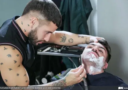 Barber Brock Banks Bangs Ian Greene On The Barber Chair Gay Porn