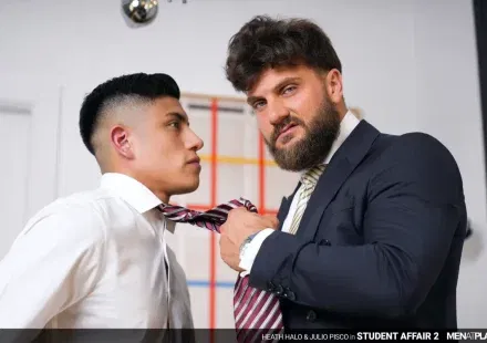 ﻿Julio Pisco & Heath Halo With A Student Affair On MenAtPlay Gay Porn