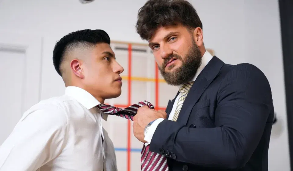 ﻿Julio Pisco & Heath Halo With A Student Affair On MenAtPlay Gay Porn