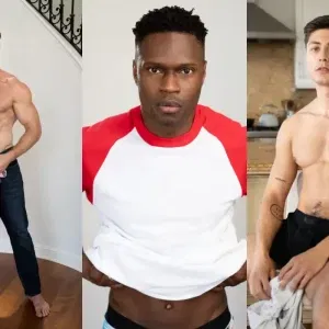 Mark Lax, Isaiah Taye, & Angel Rivera At MEN Gay Porn