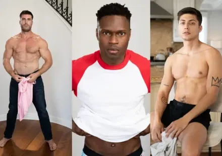 Mark Lax, Isaiah Taye, & Angel Rivera At MEN Gay Porn