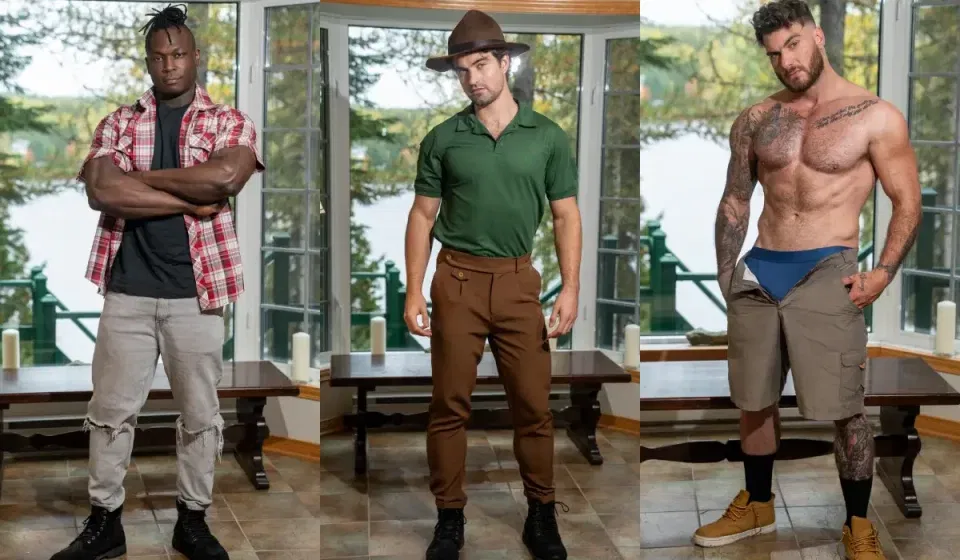 Shore Things 1: Harrison Feels, Mike Monroe, & William Seed Gay Porn