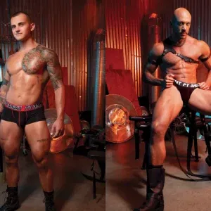 The Hottest Sling Session With Sebastian Bluu & Rocky Unleashed Gay Porn