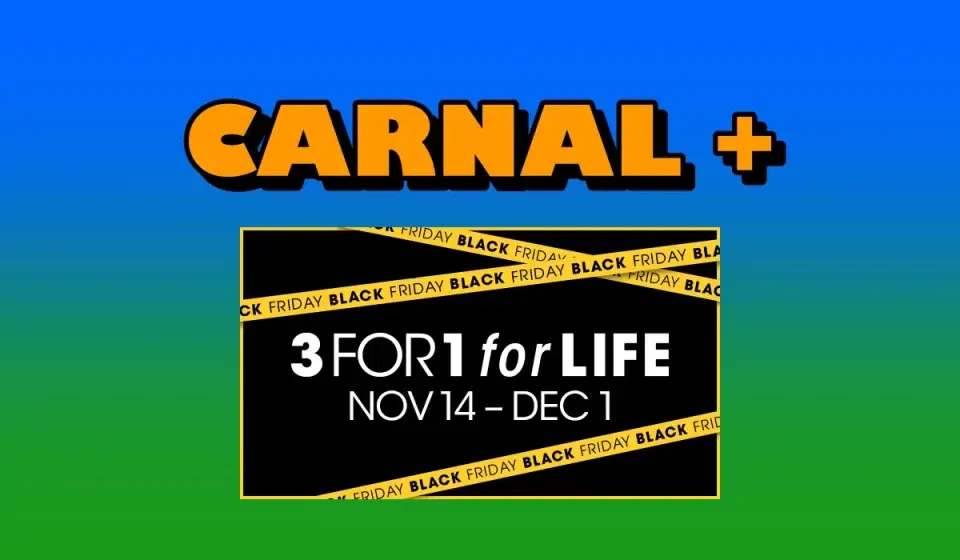 Your Ultimate Black Friday Pass to Carnal Plus – 3 Months for the Price of 1! Gay Porn