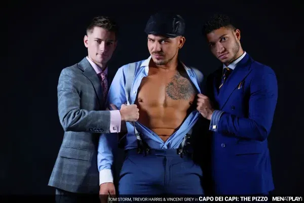 Capo Dei Capi - The Pizzo: Tom Storm, Trevor Harris, & Vincent Grey Gay Porn 9