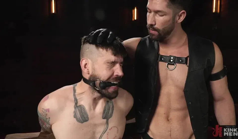 Master Eddie Patrick Trains Buck Richards in Endurance at KinkMen Gay Porn