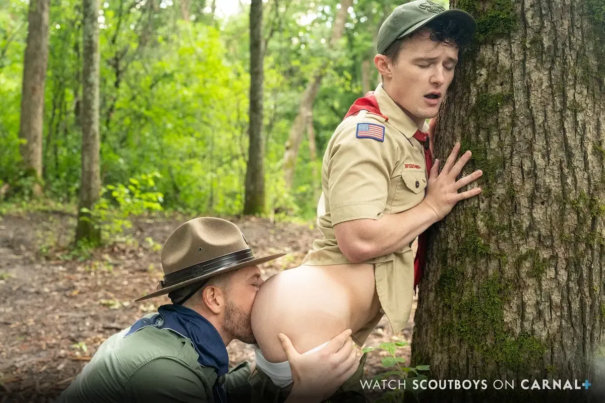 Passion Between Grant Ducati & Jordan Starr Ignite in the Forest Gay Porn 3