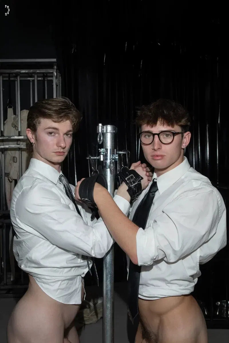 Caged Jock Bangs Gage Palmer & Smith Sterling With Dildo Gay Porn 4