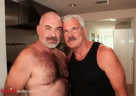 Daddy Patrick Devours Maxxx Schlong's Monster Cock in Squirt Studios Debut Gay Porn