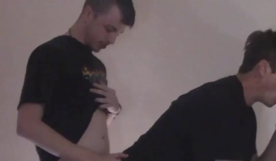 Double Anal Domination: Face Down Ass Up's Hottest Newcomer Takes Two Cocks Like a Pro Gay Porn