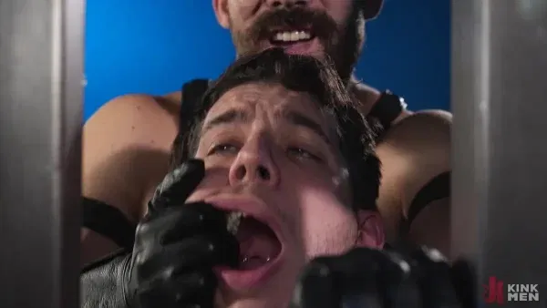 Eddie Patrick Welcomes BDSM Newcomer Teddy Graham To KinkMen Gay Porn
