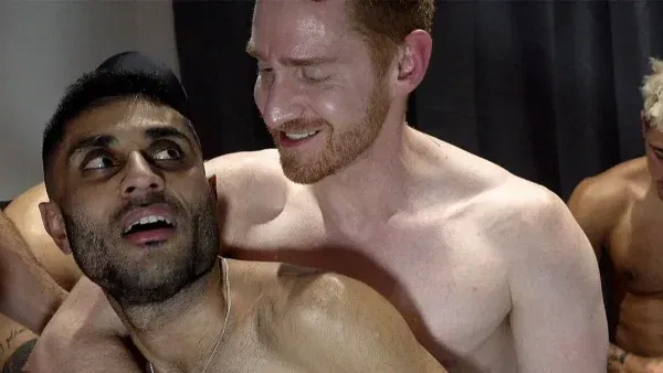 Sexy Arabian Stud Gets Gang-Banged In The Tub Gay Porn