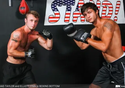 Chad Taylor & Elliott Finn's Raw Boxing Session Gay Porn
