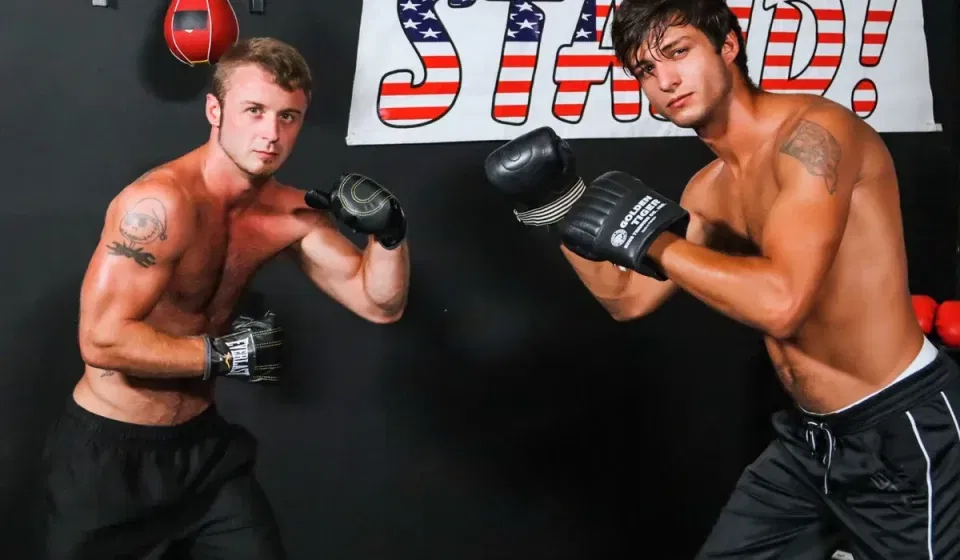 Chad Taylor & Elliott Finn's Raw Boxing Session Gay Porn