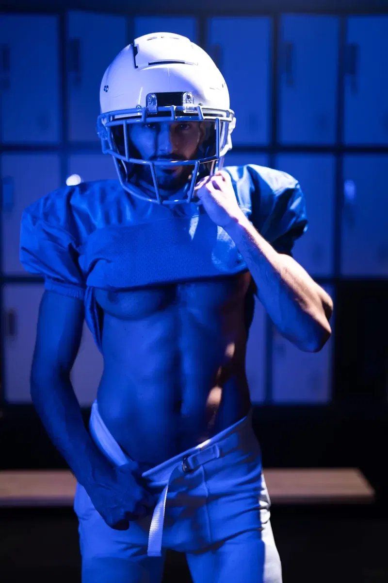 Cum Rivals: Leo Levine & Samm Fitness Heat Up the Locker Room Gay Porn 8