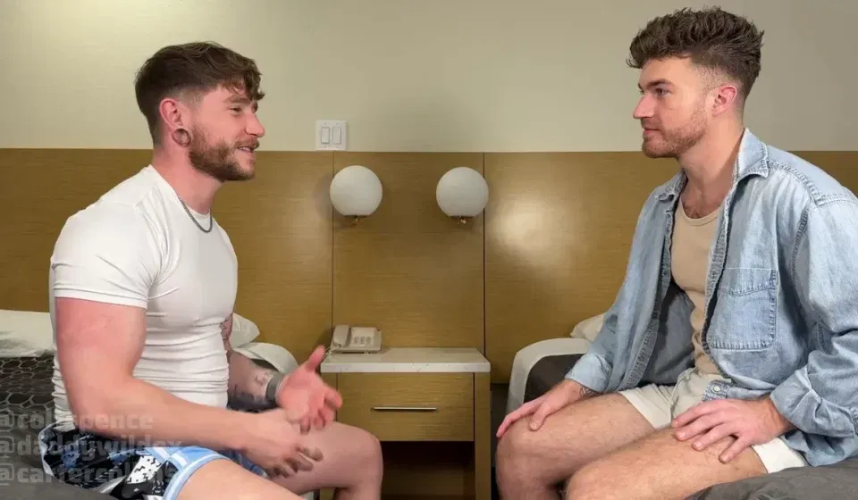 Double Stuffed Stepbrother Drama: Christian Wilde & Colt Spence Heat Gay Porn