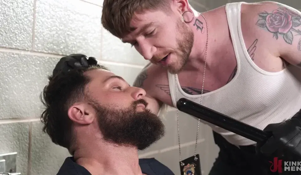 Intense BDSM With Colt Spence & Heath Halo: Two Cops, One Sizzling Story Gay Porn