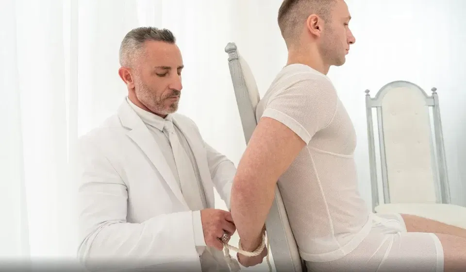 The Interview: Oz Daddy Probes Apprentice Miles Fallon Gay Porn